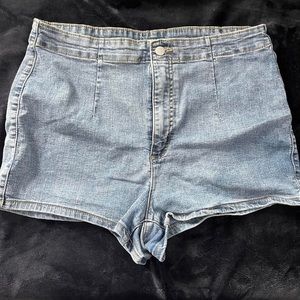denim shorts